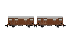 Arnold HN6715 - N - 2-tlg. Set Gedeckte Güterwagen, FS, Ep. IV